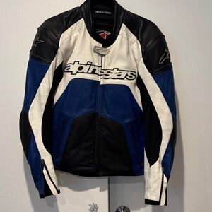 Alpinestars Men's Black, Blue, and White Performance Jacket